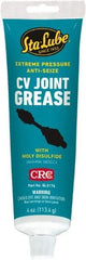 CRC - 4 oz Carded Lithium-12 Gel Paste Grease - Dark Gray, Nonflammable, 275°F Max Temp, NLGIG 1, - Strong Tooling