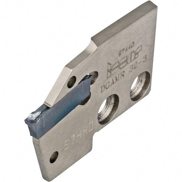 Iscar - Right Hand Cut, 1/8" Insert Width, Cutoff & Grooving Support Blade for Indexables - 0.126" Head Projection - Strong Tooling