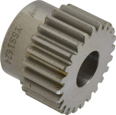 Browning - 16 Pitch, 1-1/2" Pitch Diam, 1.62" OD, 24 Tooth Spur Gear - 3/4" Face Width, 5/8" Bore Diam, 1-5/16" Hub Diam, 20° Pressure Angle, Steel - Strong Tooling