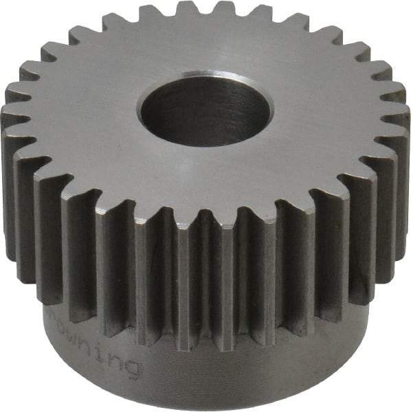 Browning - 16 Pitch, 1-7/8" Pitch Diam, 2" OD, 30 Tooth Spur Gear - 3/4" Face Width, 5/8" Bore Diam, 1-5/8" Hub Diam, 20° Pressure Angle, Steel - Strong Tooling