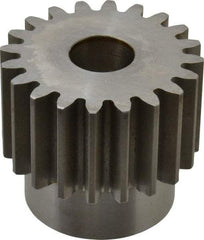 Browning - 8 Pitch, 2-1/2" Pitch Diam, 2.7" OD, 20 Tooth Spur Gear - 1-1/2" Face Width, 7/8" Bore Diam, 2-1/8" Hub Diam, 20° Pressure Angle, Steel - Strong Tooling