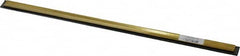 Unger - 16" Rubber Blade Window Washer/Squeegee - Black, Brass Holder - Strong Tooling