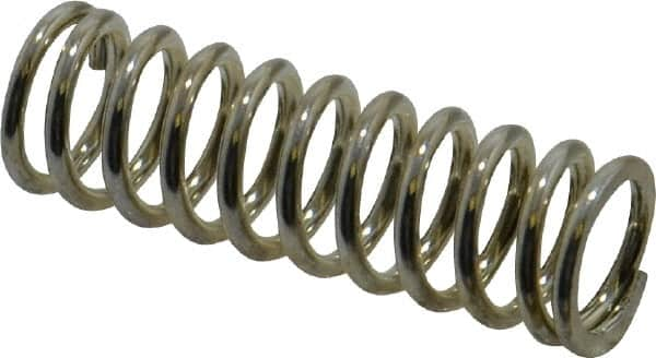 Gardner Spring - 0.48" OD, 0.063" Wire, 1-1/2" Free Length, Precision Compression Spring - 37 Lb Spring Rating, Music Wire - Strong Tooling