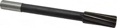 Interstate - 1-1/16" High Speed Steel Chucking Reamer - Spiral Flute, 7/8" Straight Shank, 2-3/4" Flute Length, 10-1/2" OAL - Strong Tooling