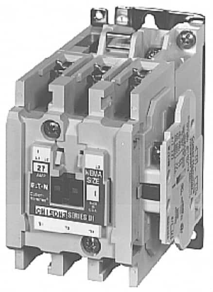 Eaton Cutler-Hammer - 3 Pole, 110 VAC at 50 Hz, 120 VAC at 60 Hz and 600 Volt, 9 Continuous Amp, 1 hp, Open NEMA Combination Starter - ABS Type Approved, cUL Listed, NEMA ICS 2-1993, UL Listed - Strong Tooling