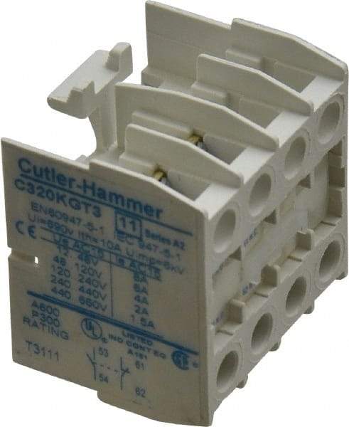 Eaton Cutler-Hammer - Starter Auxiliary Contact - For Use with 10-60A Contactors - Strong Tooling