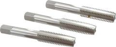 Hertel - M14x2.00 Metric Coarse, 4 Flute, Bottoming, Plug & Taper, Bright Finish, High Speed Steel Tap Set - 3-19/32" OAL, 6H Class of Fit - Strong Tooling