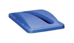 Rubbermaid - Rectangle Lid for Use with 15-7/8 Gal Rectangular Recycle Containers - Blue, Plastic, For 3540, 3541 & 3554 - Strong Tooling