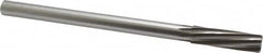 Made in USA - 5/8" High Speed Steel 8 Flute Chucking Reamer - Spiral Flute, 0.5615" Straight Shank, 2-1/4" Flute Length, 9" OAL - Strong Tooling