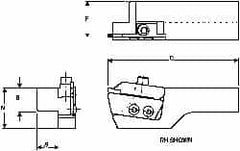 Kennametal - Series Separator, CM Clamp for Indexables - Right Hand Cut - Strong Tooling