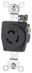 Cooper Wiring Devices - 277 VAC, 15 Amp, L7-15R NEMA, Self Grounding Receptacle - 2 Poles, 3 Wire, Female End, Black - Strong Tooling