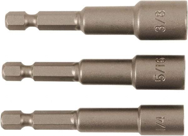 Wiha - 1/4" Drive, Nut Setter Screwdriver Bit - 2-1/2" OAL - Strong Tooling