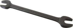 Proto - 5/8" x 3/4" Standard Open End Wrench - 8-43/64" OAL, Double End, Black Finish, 15° Head Angle - Strong Tooling