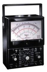 Simpson Electric - 12206, 1,000 VAC/VDC, Analog Manual Ranging Multimeter - 200 Ohm, Measures Voltage, Current, Resistance - Strong Tooling