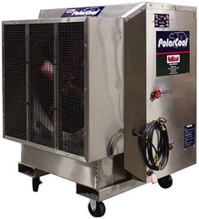 RollSeal - 36" Blade, 3/4 hp, 7,100 & 3,500 CFM Evaporative Cooler - 10 Amp Rating, 115 Volts, Variable Speed - Strong Tooling