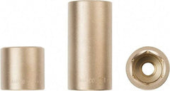 Ampco - 1-1/8", 3/4" Drive, Deep Hand Socket - 6 Points, Aluminum Bronze - Strong Tooling