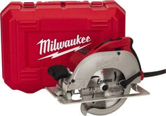 Milwaukee Tool - 15 Amps, 7-1/4" Blade Diam, 5,800 RPM, Electric Circular Saw - 120 Volts, 3.25 hp, 9' Cord Length, 5/8" Arbor Hole, Left Blade - Strong Tooling