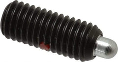 Gibraltar - 1/2-13, 1-1/4" Thread Length, 1/4" Plunger Projection, Steel Threaded Spring Plunger - 1/4" Max Plunger Diam, 1-1/4" Plunger Length, 2.7 Lb Init End Force, 9.3 Lb Final End Force, 1/4" Hex - Strong Tooling