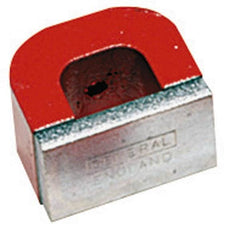 General - 1 Hole, 3/16" Hole Diam, 3" Overall Width, 15/16" Deep, 2-1/2" High, 50 Lb Average Pull Force, Alnico Power Magnets - 3/4" Pole Width - Strong Tooling