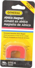 General - 1 Hole, 3/16" Hole Diam, 1-1/2" Overall Width, 1" Deep, 1" High, 22 Lb Average Pull Force, Alnico Power Magnets - 5/16" Pole Width - Strong Tooling