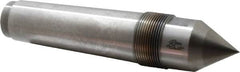 Riten - 1-3/4" Head Diam, Carbide-Tipped Steel Standard Point Solid Dead Center - 5MT Morse Taper, 1-3/4" Point Diam, 2-1/2" Point Length, 3-21/32" OAL - Strong Tooling