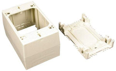 Wiremold - 4-3/4 Inch Long x 3 Inch Wide x 2-3/4 Inch High, Rectangular Raceway Box - Ivory, For Use with Wiremold 2300 Series Raceways - Strong Tooling