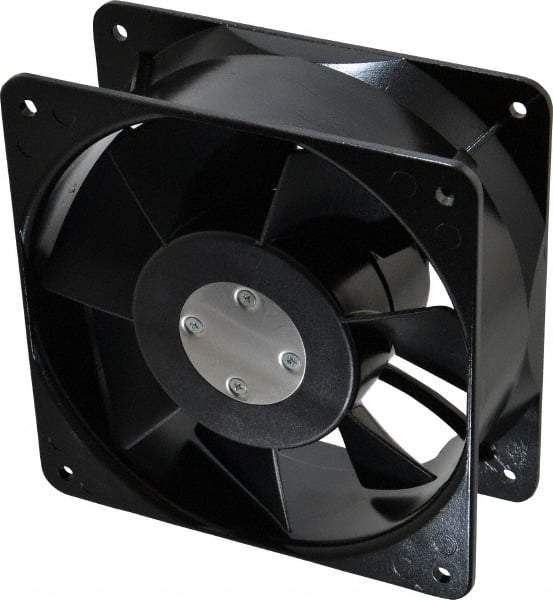 Value Collection - 115 Volts, AC, 260 CFM, Square Tube Axial Fan - 0.49 Amp Rating, 2,900 to 3,400 RPM, 6.3" High x 6.3" Wide x 2.44" Deep - Strong Tooling