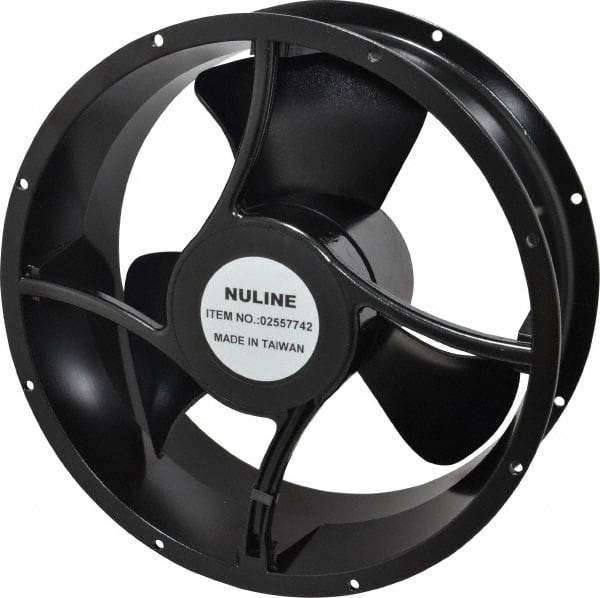 Value Collection - 115 Volts, AC, 550 CFM, Round Tube Axial Fan - 0.38 Amp Rating, 1,400 to 1,650 RPM, 10" High x 10" Wide x 3-1/2" Deep - Strong Tooling