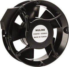 Value Collection - 230 Volts, AC, 235 CFM, Round Tube Axial Fan - 0.15 Amp Rating, 2,850 to 3,350 RPM, 6.7" High x 6.7" Wide x 2" Deep - Strong Tooling