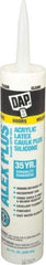 DAP - 10.1 oz Tube Clear Acrylic & Latex Caulk - -30 to 180°F Operating Temp, 30 min Tack Free Dry Time, 24 hr Full Cure Time - Strong Tooling