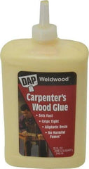 DAP - 32 oz Bottle Yellow Wood Glue - 5 to 7 min Working Time, 72 hr Full Cure Time, Bonds to Cardboard, Fabric, Leather, Particle Board & Wood - Strong Tooling