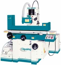 Clausing - 20 Inch Long x 10 Inch Wide Table, 5 to 25 m per Min, 3 Phase, Automatic Floor Machine Surface Grinder - 3 hp, 3,450 RPM Spindle Speed, 230/460 Volts, 95 Inch Overall Length, 1-1/4 Inch Arbor Hole Diameter - Strong Tooling