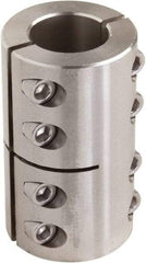 Climax Metal Products - 7/8" Inside x 1-5/8" Outside Diam, Two Piece Rigid Coupling without Keyway - 2-1/2" Long - Strong Tooling