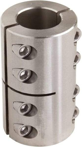 Climax Metal Products - 1-1/2" Inside x 2-5/8" Outside Diam, Two Piece Rigid Coupling without Keyway - 3-7/8" Long - Strong Tooling