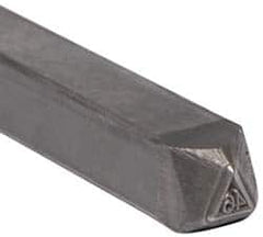 Made in USA - 3/16 Inch Character Size, 46 within a Triangle, Code Stamp - Steel - Strong Tooling