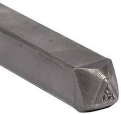 Made in USA - 3/16 Inch Character Size, 50 within a Triangle, Code Stamp - Steel - Strong Tooling