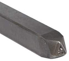 Made in USA - 3/16 Inch Character Size, 86 within a Triangle, Code Stamp - Steel - Strong Tooling