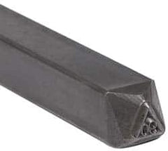 Made in USA - 1/4 Inch Character Size, 90 within a Triangle, Code Stamp - Steel - Strong Tooling