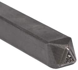 Made in USA - 3/16 Inch Character Size, 93 within a Triangle, Code Stamp - Steel - Strong Tooling