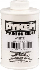 Dykem - 8 Ounce White Staining Color - Brush in Cap Container - Strong Tooling