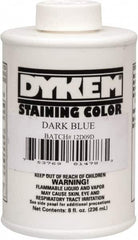 Dykem - 8 Ounce Dark Blue Staining Color - Brush in Cap Container - Strong Tooling