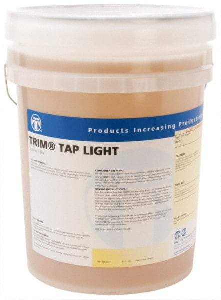 Master Fluid Solutions - Trim Tap Light, 5 Gal Pail Tapping Fluid - Straight Oil, For Broaching, Gear Cutting, Gundrilling, Milling, Reaming, Sawing, Shaving, Threading - Strong Tooling