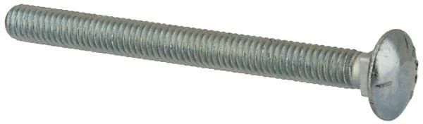 Value Collection - 5/16-18 UNC 3-1/2" Length Under Head, Standard Square Neck, Carriage Bolt - Grade 5 Steel, Zinc-Plated Finish - Strong Tooling