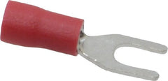 Ideal - #6 Stud, 22 to 18 AWG Compatible, Partially Insulated, Crimp Connection, Standard Fork Terminal - Strong Tooling