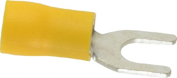 Ideal - #10 Stud, 12 to 10 AWG Compatible, Partially Insulated, Crimp Connection, Standard Fork Terminal - Strong Tooling