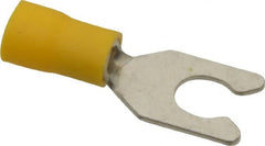 Ideal - 1/4" Stud, 12 to 10 AWG Compatible, Partially Insulated, Crimp Connection, Locking Fork Terminal - Strong Tooling