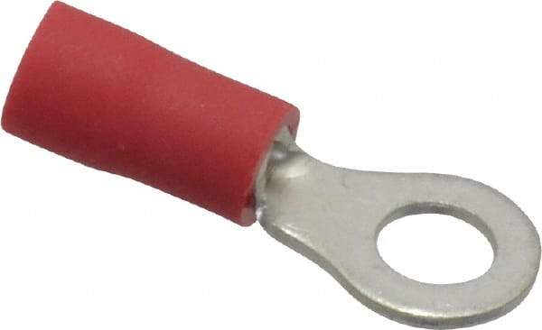 Ideal - 22-18 AWG Partially Insulated Crimp Connection Circular Ring Terminal - #8 Stud, 0.819" OAL x 0.394" Wide, Tin Plated Brass Contact - Strong Tooling