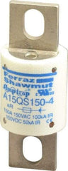 Ferraz Shawmut - 150 VAC/VDC, 150 Amp, Fast-Acting Semiconductor/High Speed Fuse - Bolt-on Mount, 2-21/32" OAL, 100 at AC, 50 at DC kA Rating, 1-1/8" Diam - Strong Tooling