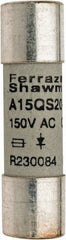 Ferraz Shawmut - 150 VAC/VDC, 20 Amp, Fast-Acting Semiconductor/High Speed Fuse - Clip Mount, 1-1/2" OAL, 100 at AC, 50 at DC kA Rating, 13/32" Diam - Strong Tooling