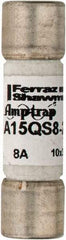 Ferraz Shawmut - 150 VAC/VDC, 8 Amp, Fast-Acting Semiconductor/High Speed Fuse - Clip Mount, 1-1/2" OAL, 100 at AC, 50 at DC kA Rating, 13/32" Diam - Strong Tooling